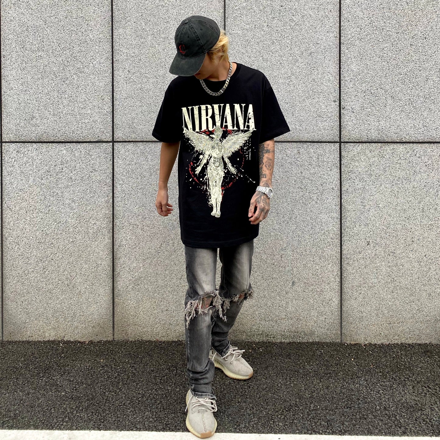 Vintage Graphic Casual T-Shirt for Men (Loose Fit)