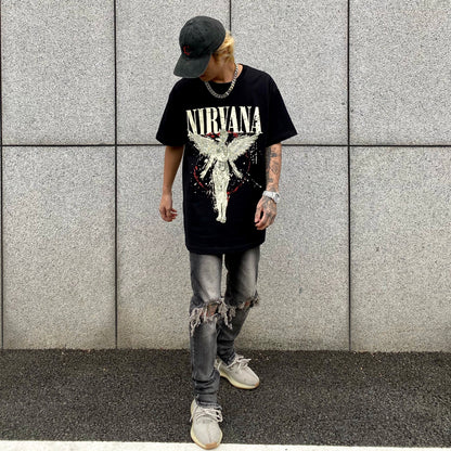 Vintage Graphic Casual T-Shirt for Men (Loose Fit)