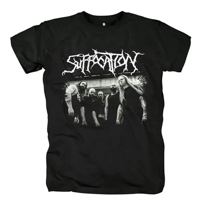 Harajuku Style Men's Black Graphic T-Shirt