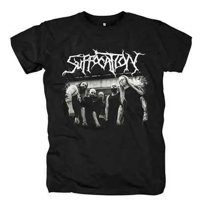 Harajuku Style Men's Black Graphic T-Shirt
