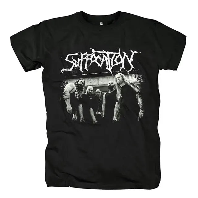 Harajuku Style Men's Black Graphic T-Shirt
