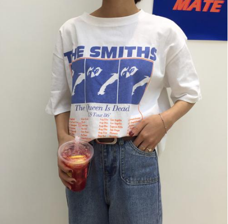 Loose Fit Graphic Letter T-Shirt for Casual Wear
