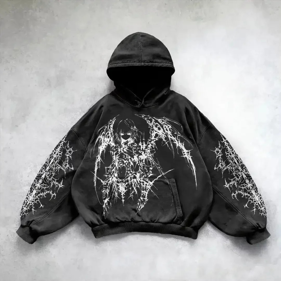 Relaxed Fit Vintage Hoodie