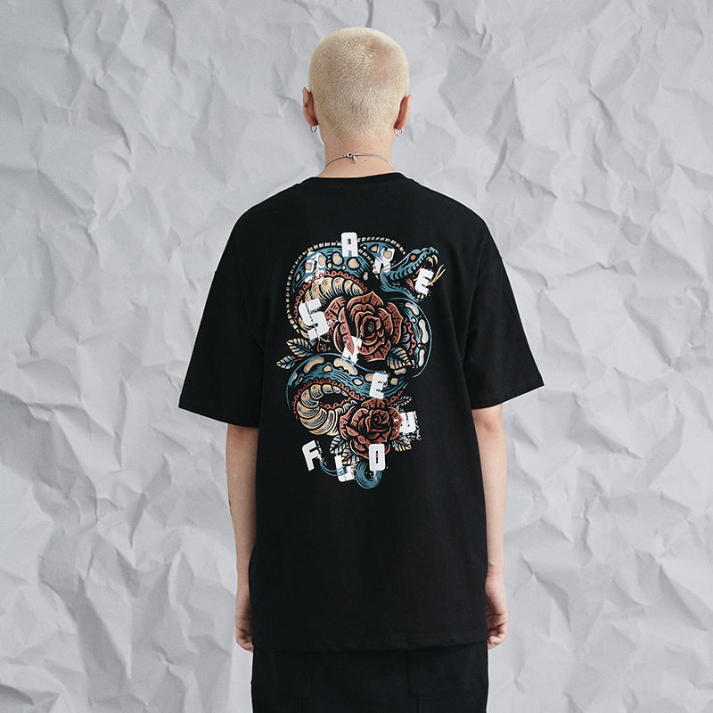 #OVDY 19SS Flower Snake Graphic Tee (Loose Fit)