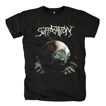 Harajuku Style Men's Black Graphic T-Shirt