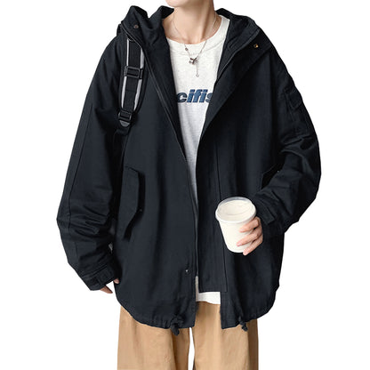 Camouflage Hooded Mens Jacket - Autumn Military Style