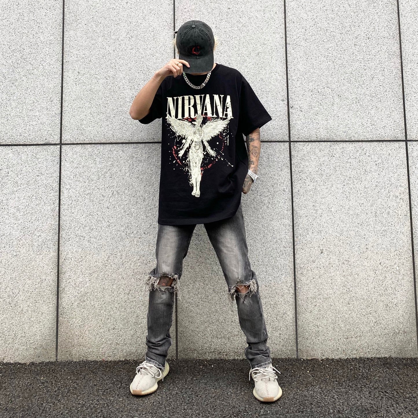 Vintage Graphic Casual T-Shirt for Men (Loose Fit)